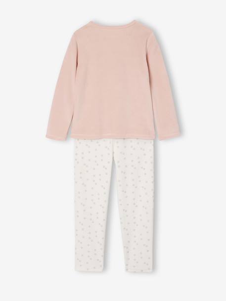 Pack of 2 girls' velvet animal pyjamas marl grey - vertbaudet enfant 