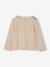 Tee-shirt marinière fille personnalisable marine+olive - vertbaudet enfant 