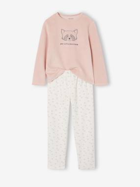 Fille-Lot de 2 pyjamas fille velours animaux 