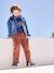 Tennis enfant garçon synthétique à scratchs marron+NAVY - vertbaudet enfant 