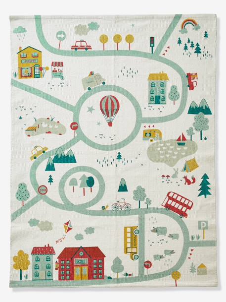 Mat, Joliville Road Map White - vertbaudet enfant 