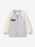 Dual-Fabric Bomber Jacket with Sherpa Sleeves for Girls marl grey - vertbaudet enfant 