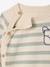 Striped Knitted Jumper with Fancy Pocket, for Newborns marl beige - vertbaudet enfant 