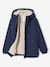Parka à capuche doublure sherpa garçon bronze+marine - vertbaudet enfant 