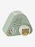 Coffret cadeau 4 pièces : doudou personnalisable + anneau de dentition + hochet + boîte à musique en bois FSC® jaune - vertbaudet enfant 