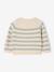 Striped Knitted Jumper with Fancy Pocket, for Newborns marl beige - vertbaudet enfant 