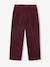 Loose-Fit Corduroy Trousers for Girls bordeaux red+chocolate+old rose - vertbaudet enfant 