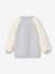 Dual-Fabric Bomber Jacket with Sherpa Sleeves for Girls marl grey - vertbaudet enfant 