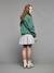 Sweatshirt with New York design for girls JONEN English green - vertbaudet enfant 