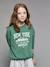 Sweatshirt with New York design for girls JONEN English green - vertbaudet enfant 