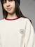 Cropped T-Shirt with Motif on the Back for Girls, JONEN ecru+vanilla - vertbaudet enfant 
