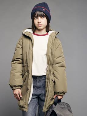 Girls-Coats & Jackets-Hooded Parka for Girls, JONEN