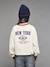 Cropped T-Shirt with Motif on the Back for Girls, JONEN ecru+vanilla - vertbaudet enfant 