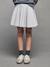 Fleece Pleated Skirt for Girls, JONEN marl grey - vertbaudet enfant 