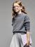 JONEN girl's cashmere blend jumper grey - vertbaudet enfant 