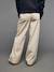 Wide-Leg Corduroy Trousers for Girls, JONEN anthracite+ecru - vertbaudet enfant 