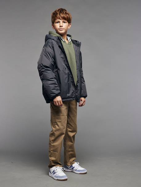 Sherpa-Lined Windcheater, JONEN anthracite - vertbaudet enfant 
