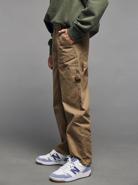 Loose Canvas Trousers JONEN cappuccino - vertbaudet enfant 