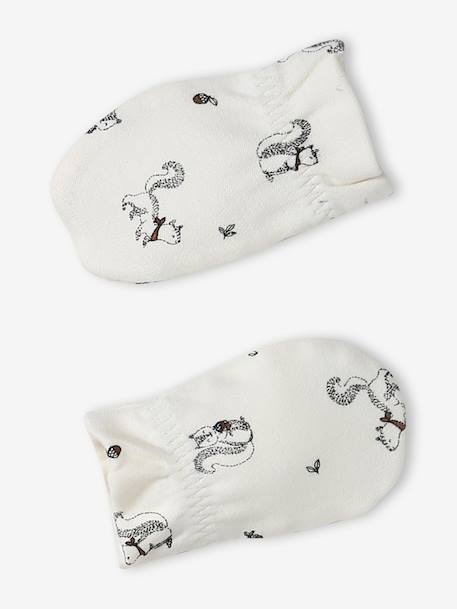 Beanie, mittens, scarf and slippers set for babies beige - vertbaudet enfant 