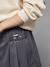 Pleated Skort for Girls, JONEN anthracite+navy blue - vertbaudet enfant 