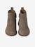 Leather Boots with Seams, for Girls black+brown+navy blue+set beige+taupe - vertbaudet enfant 