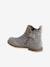 Leather Boots with Seams, for Girls black+brown+navy blue+set beige+taupe - vertbaudet enfant 