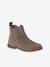 Leather Boots with Seams, for Girls black+brown+navy blue+set beige+taupe - vertbaudet enfant 