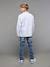 Distressed-Effect Slim Fit Jeans, JONEN black denim+stone - vertbaudet enfant 