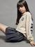 Pleated Skort for Girls, JONEN anthracite+navy blue - vertbaudet enfant 