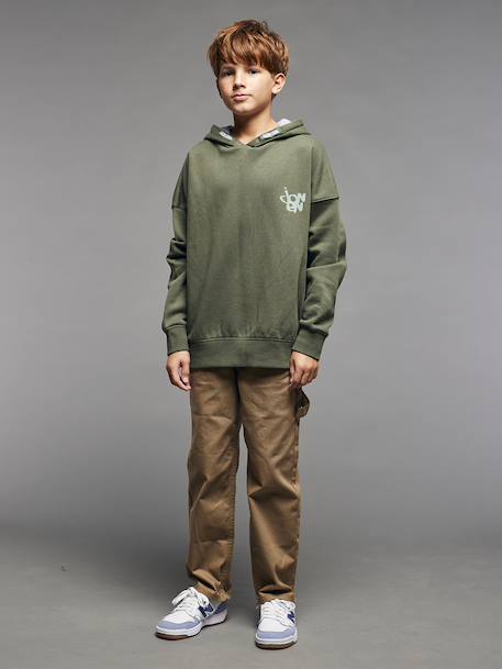 Loose Canvas Trousers JONEN cappuccino - vertbaudet enfant 