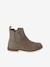 Boots enfant fille cuir détails festons lot beige+marine+marron+noir+taupe - vertbaudet enfant 
