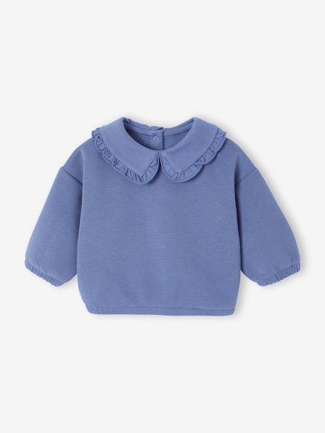 Denim-Effect Sweatshirt for Newborns blue - vertbaudet enfant 