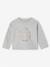 T-shirt bébé manches longues avec imprimé placé devant gris chiné - vertbaudet enfant 