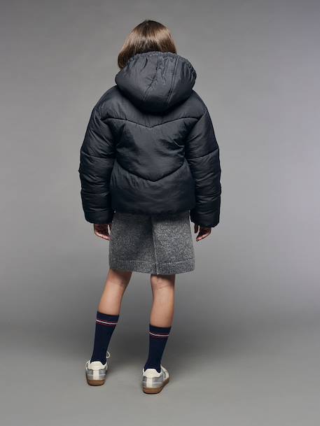 Lightweight Hooded Jacket for Girls, JONEN black - vertbaudet enfant 