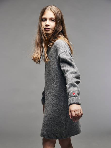 Knitted Dress, JONEN anthracite - vertbaudet enfant 