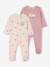 Pack of 2 Marie velvet sleepsuits soft lilac - vertbaudet enfant 