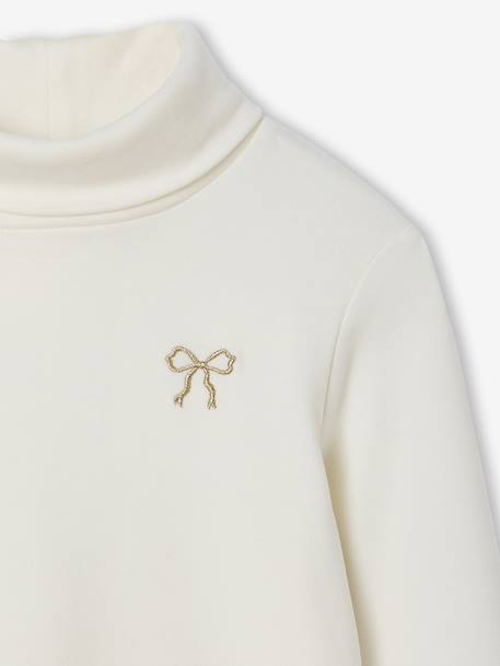 Sous-pull en maille polaire fille écru - vertbaudet enfant 