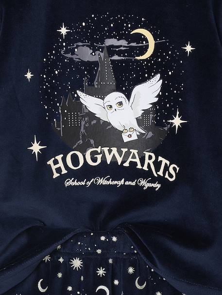 Harry Potter® girls' pyjamas in velvet navy blue - vertbaudet enfant 
