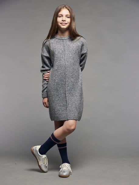Knitted Dress, JONEN anthracite - vertbaudet enfant 