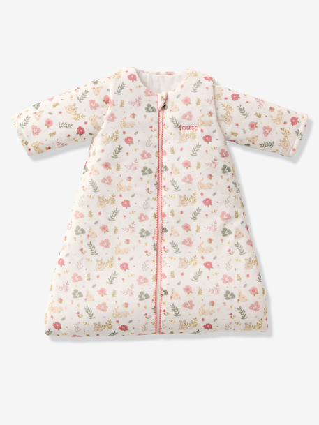 Baby sleeping bag with detachable long sleeves, ENCHANTED RABBIT printed white - vertbaudet enfant 