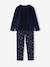Harry Potter® girls' pyjamas in velvet navy blue - vertbaudet enfant 