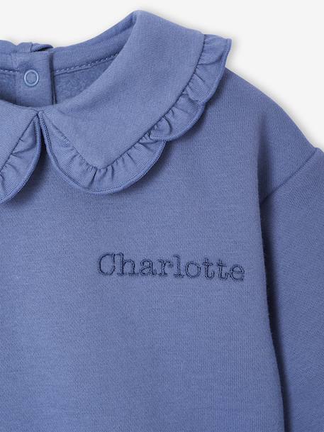 Denim-Effect Sweatshirt for Newborns blue - vertbaudet enfant 
