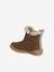 Girls' faux fur lined synthetic boots camel - vertbaudet enfant 
