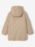 Reversible Hooded Lightweight Jacket with Leopard Print for Girls mocha - vertbaudet enfant 