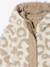 Reversible Hooded Lightweight Jacket with Leopard Print for Girls mocha - vertbaudet enfant 