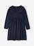 Fancy collared knitted dress for girls blush+navy blue - vertbaudet enfant 