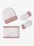 Girl's set: beanie + snood + mittens/gloves ecru - vertbaudet enfant 