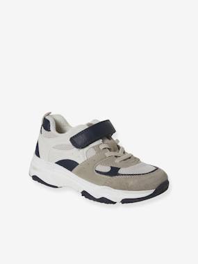 Shoes-Trainers with elasticated laces and hook and loop fasteners for children, nursery collection 