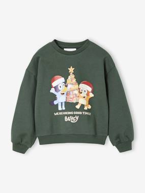 Sweat de Noël Bluey mixte - vertbaudet enfant Garçon-Pull, gilet, sweat-Sweat-Sweat de Noël Bluey mixte