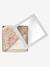 Cotton Muslin Bath Cape + Wash Mitt, FLORA printed white - vertbaudet enfant 
